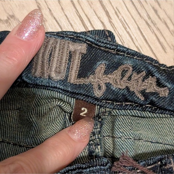 Kut From The Kloth Jeans Size 2 Denim Capri Cropped Dark Wash Denim Pants NWT - Picture 4 of 7